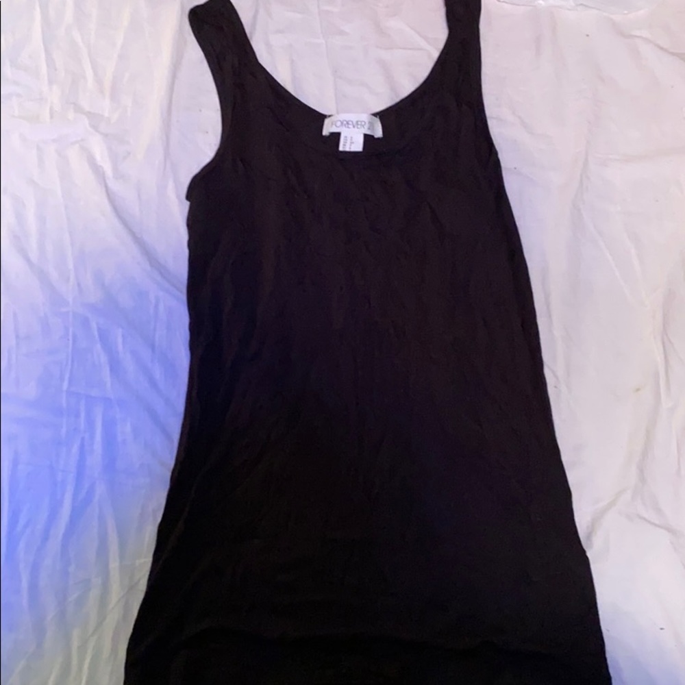 black forever 21 tank top